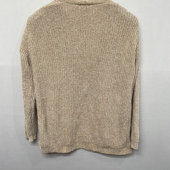 Talbots Women Open Front Sweater Top Size Large Polyester Beige B355 -5 - Picture 14 of 16